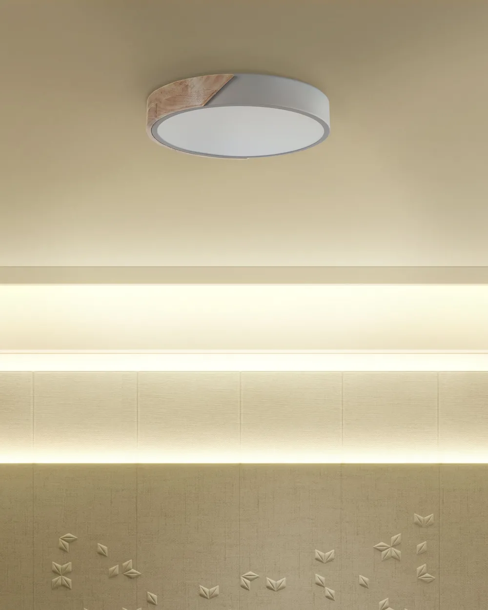 LED Ceiling Lamp PATTANI Metal Grey_824749