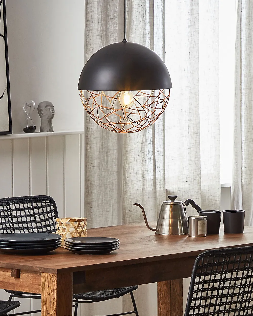 Pendant Lamp PADMA Metal Black_1176929