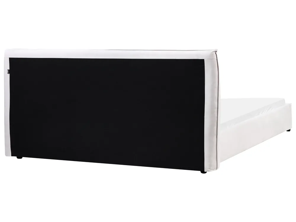 Bed Velvet LAVAUR 180 x 200 cm (EU Super King) Off-White_985280