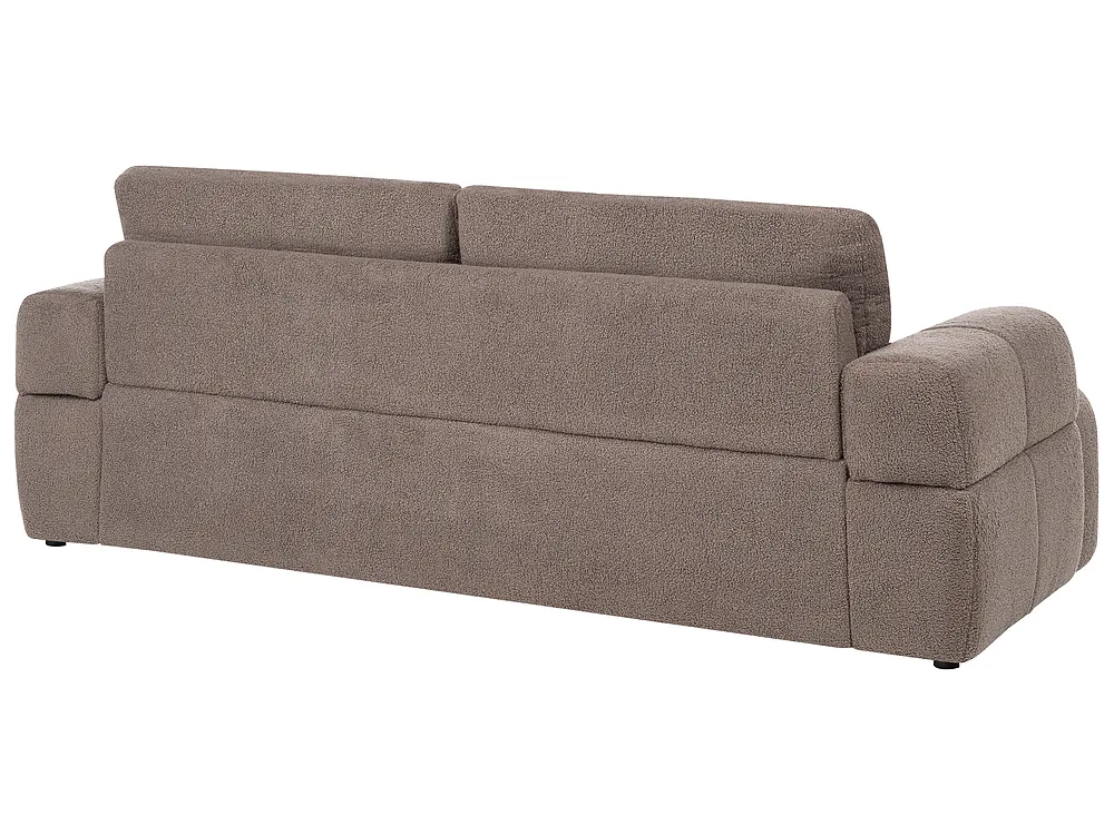 Sofa 3-seter NARILLA Bouclé Gråbrun_1161472