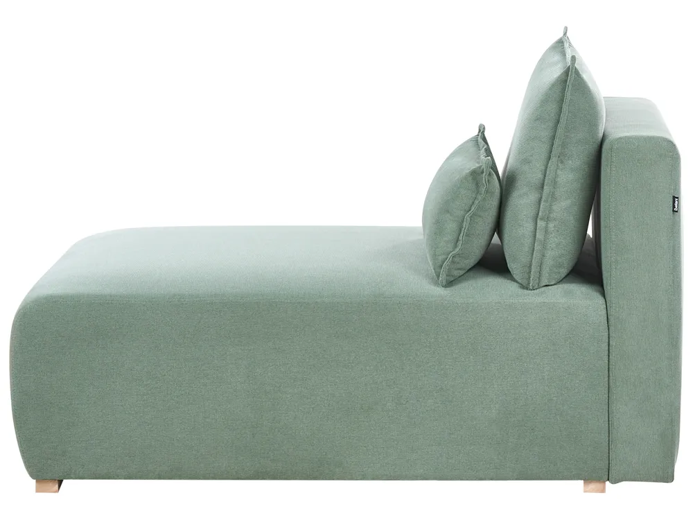 Modular Corner Sofa NERBO Fabric Light Green Left Hand_1035360