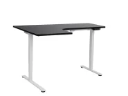 Kulmatyöpöytä sähkösäädettävä DESTINES 160 cm 109 cm Musta/valkoinen Vasen_927721