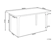 Matbord DELMAS Mörk askfanér 160 cm 90 cm_1067722