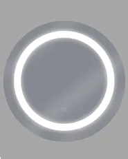 LED Bathroom Mirror SELUNE 58 cm 58 cm Silver_748438