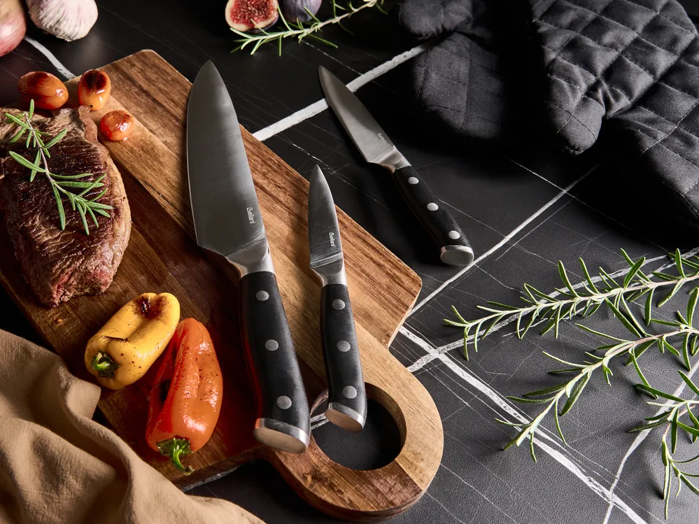 Set of 3 Knives IKEDA Black