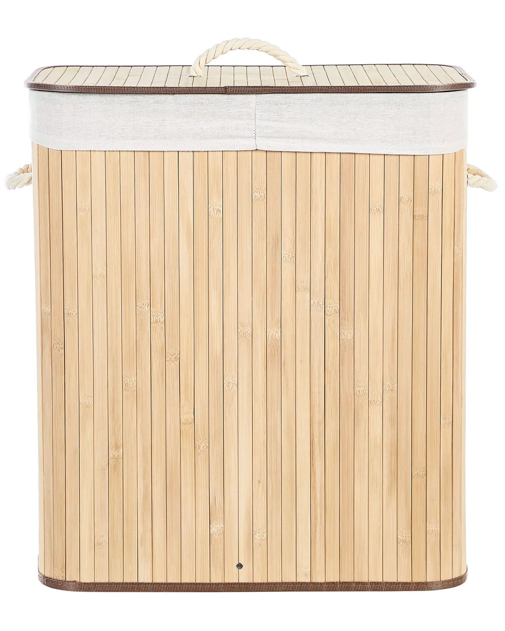 Laundry Basket KANDY Bamboo Light Brown 100 L_849118