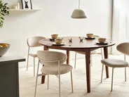 Dining Table HUNTLEY Dark Oak 140 cm 140 cm_1017327
