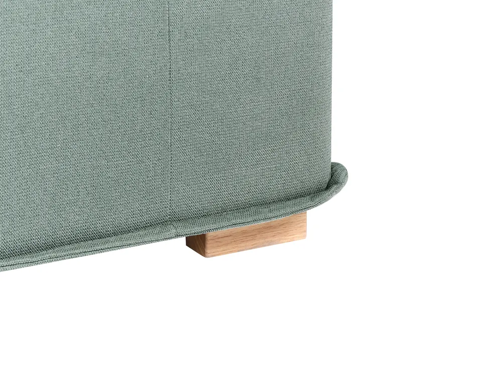 Modular Corner Sofa 5 Seater TIBRO Fabric Light Green Left Hand_1057835