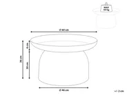 Coffee Table TORRENS Metal Black_986338