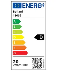 Tuuletinvalaisin BIVENS kaukosäätimellä LED-valo Vaaleanbeige_1133274