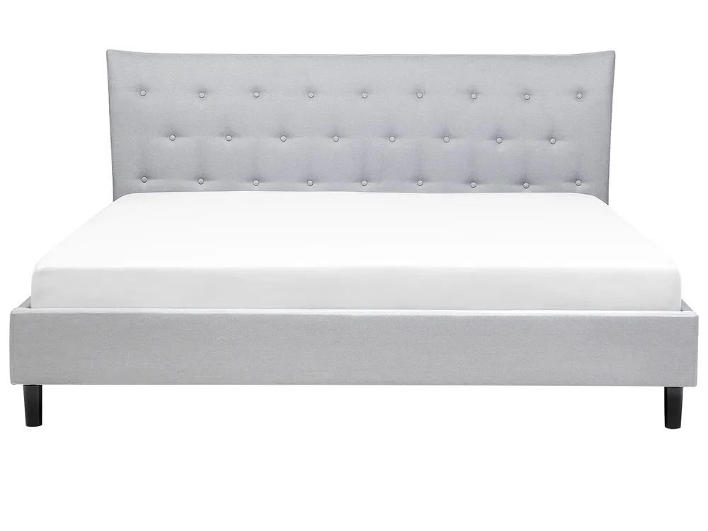 Bed Fabric SAVERNE 180 x 200 cm (EU Super King) Light Grey_285371