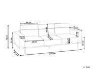 Soffa 3-sits SOVIK Konstläder Brun_906289