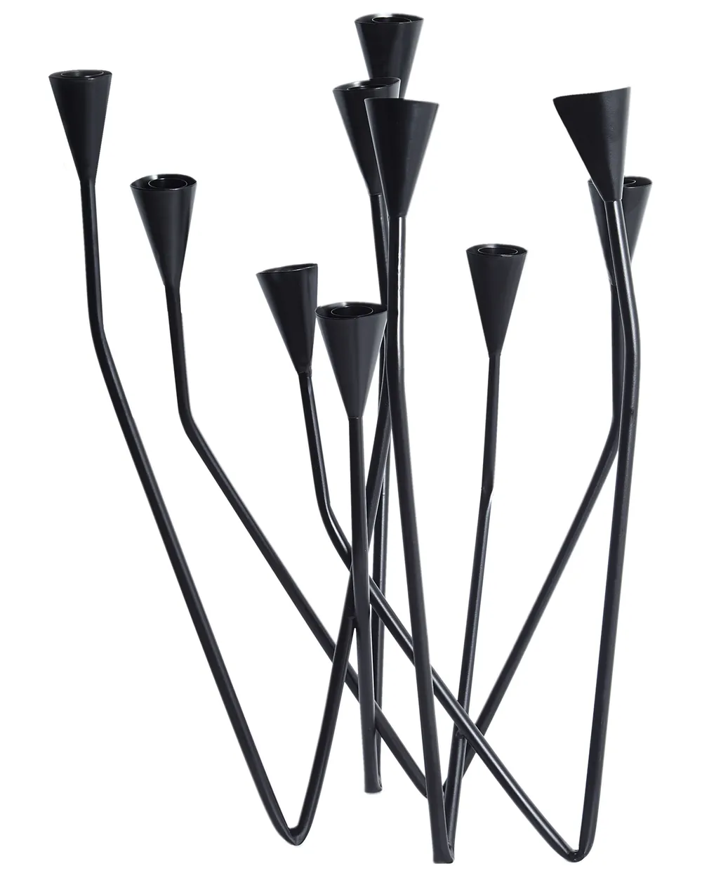Candle Holder MATOSINHOS 54 cm Metal Black