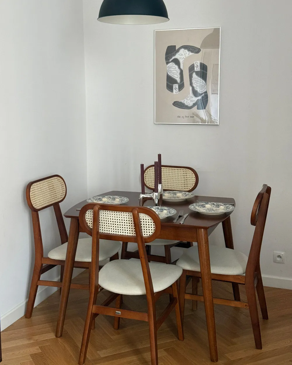 Extending Dining Table TOMS Dark Brown 100/130 cm 80 cm_1170382