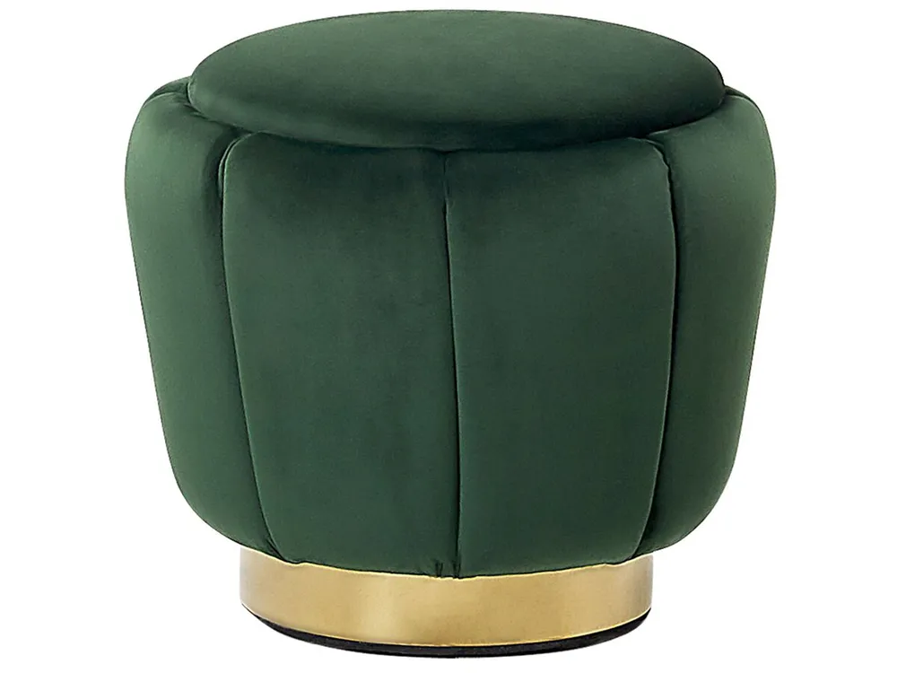 Pouffe IRVING Velvet Dark Green