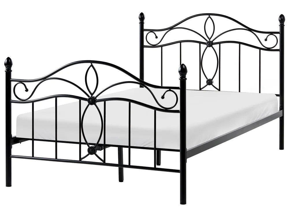 Metal Bed Black ANTLIA Various Sizes