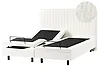 Adjustable Bed Boucle DUKE II 180 x 200 cm (EU Super King) Off-White