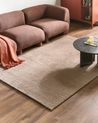 Shaggy Rug DEMRE Sand Beige 160 x 230 cm