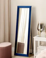 Standing Mirror LAUTREC 150 cm Velvet Navy Blue_904013