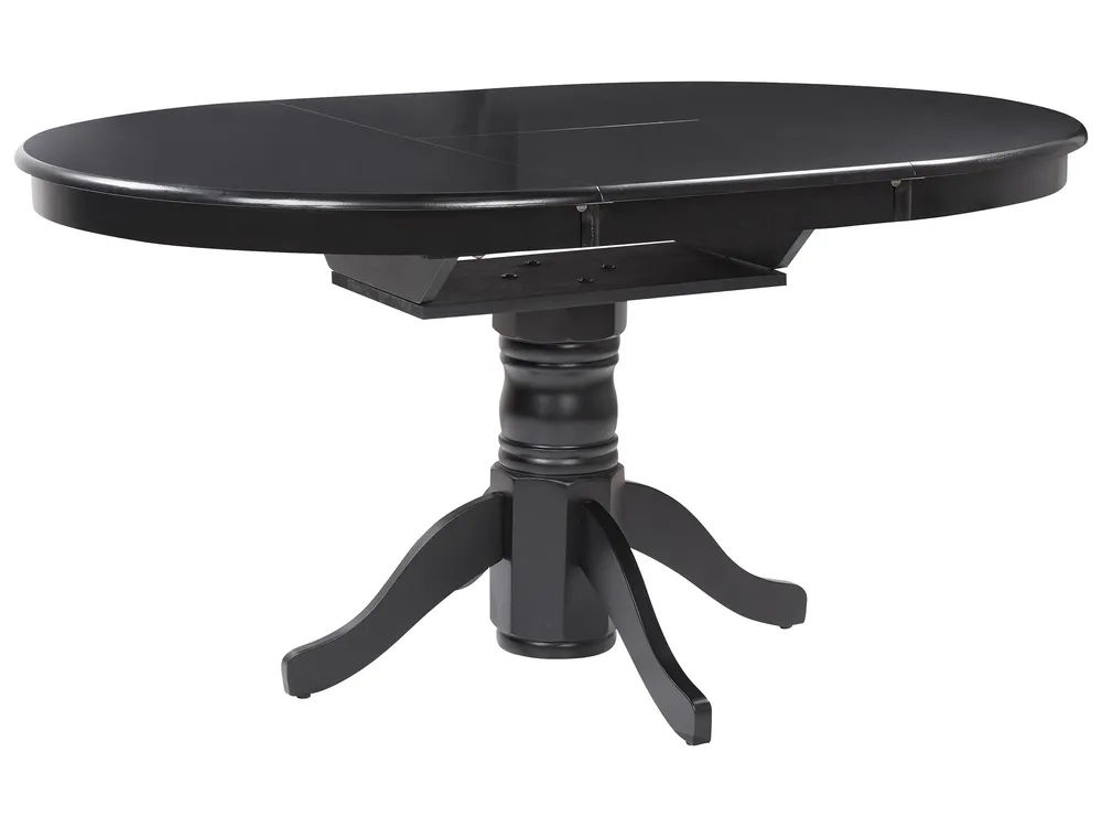 Extending Dining Table AKRON Black 106/150 cm 106 cm