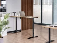 Työpöytä säädettävä DESTINAS 160 cm 72 cm Musta/vaaleanruskea_1000623