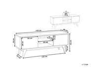 TV Stand ROCHESTER Brown/ White_816491