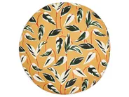 Set of 2 Outdoor Cushions TAGGIA Plant Pattern 40 x 40 cm Yellow_882814