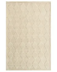 Rug LUNARA Light Beige 200 x 300 cm Wool_1144324