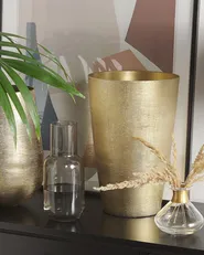 Flower Vase AMRIT 31 cm Metal Gold_765780