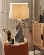 Table Lamp BELAYA Ceramic Grey_822402