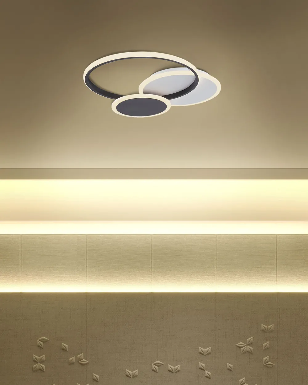 LED Ceiling Lamp ZAMI Metal Black