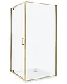 Duschväggar DARLI 900 x 900 x 1850 mm Guld