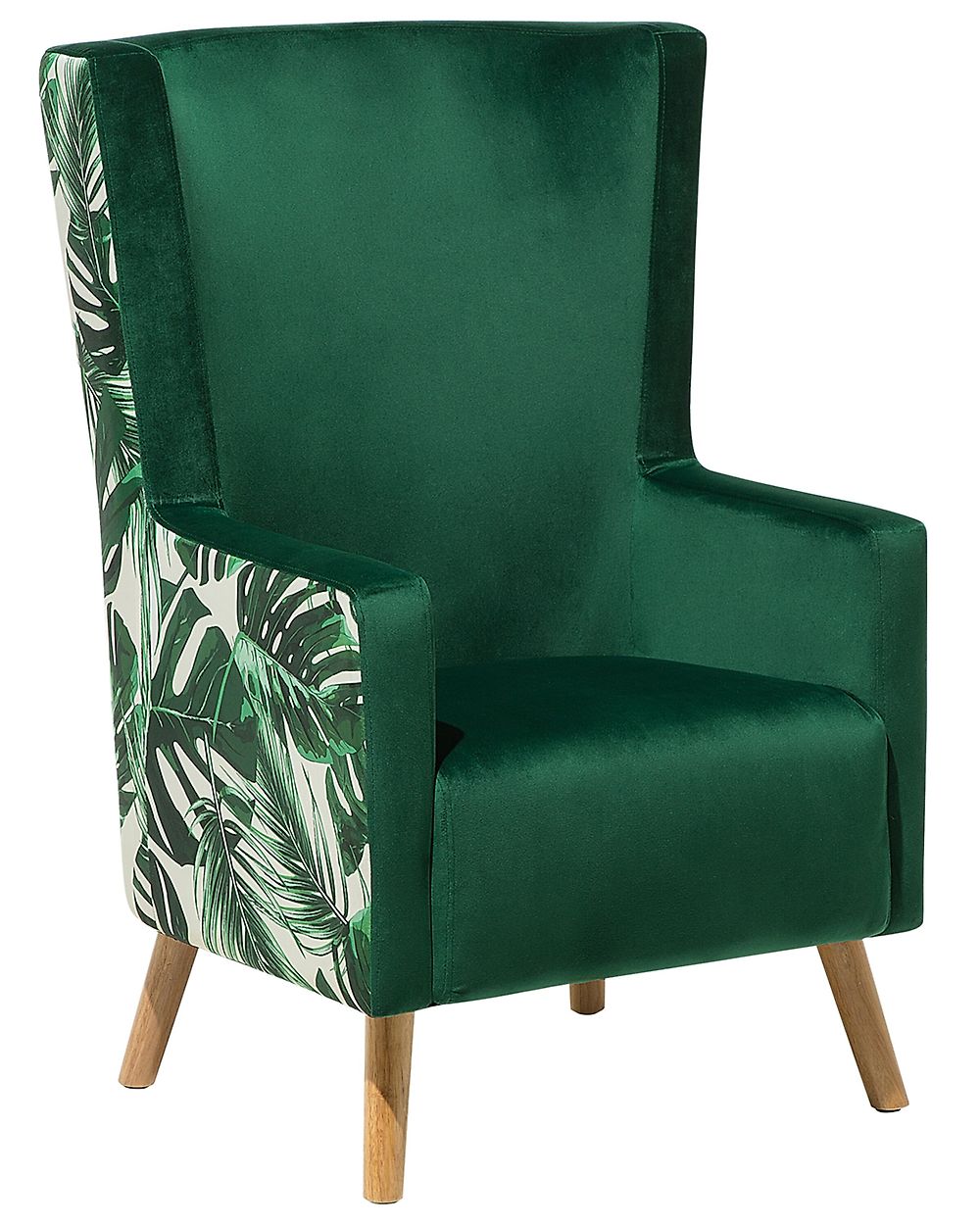 Wingback Chair ONEIDA Velvet Dark Green