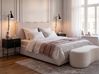 Ottoman Bed NANTERRE Fabric Light Beige 180 x 200 cm (EU Super King)