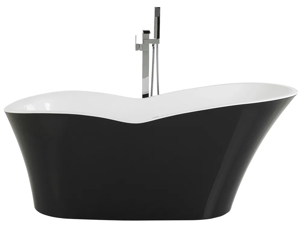 Fristående badkar DULCINA 1700 x 800 mm Svart/ Vit_812178
