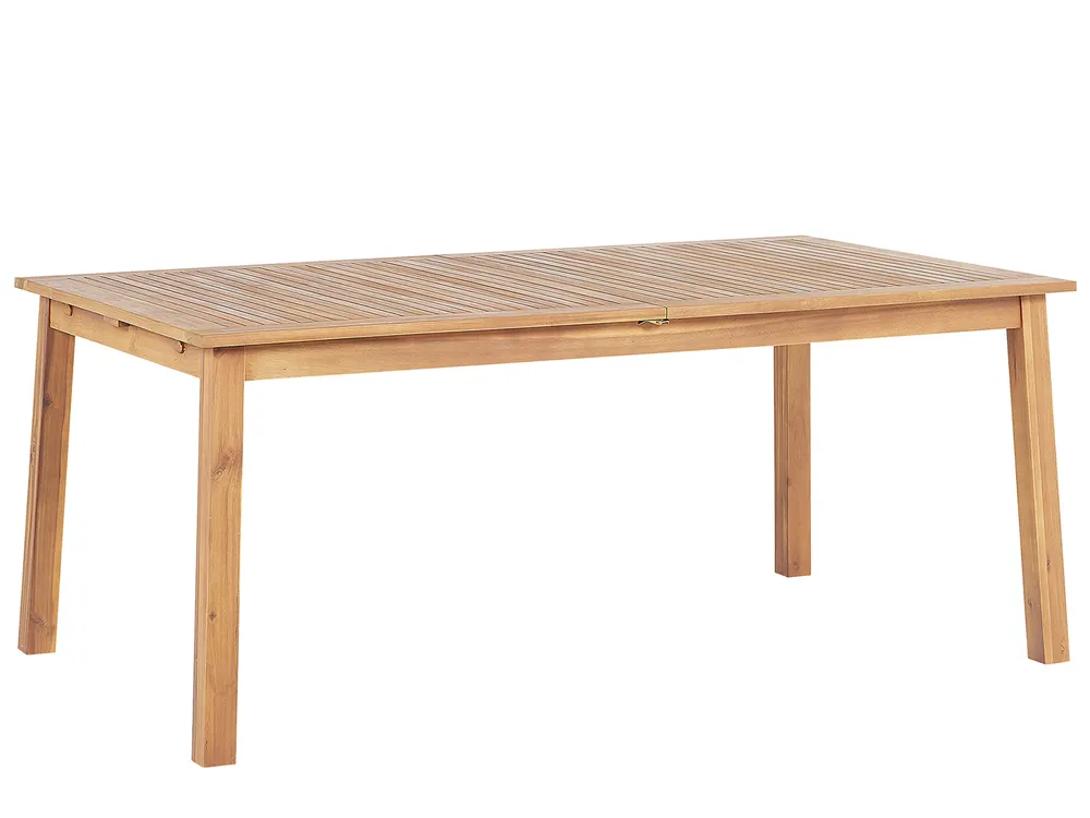 Extending Garden Dining Table CESANA 180/240 cm 100 cm Acacia Wood Light Brown_799400