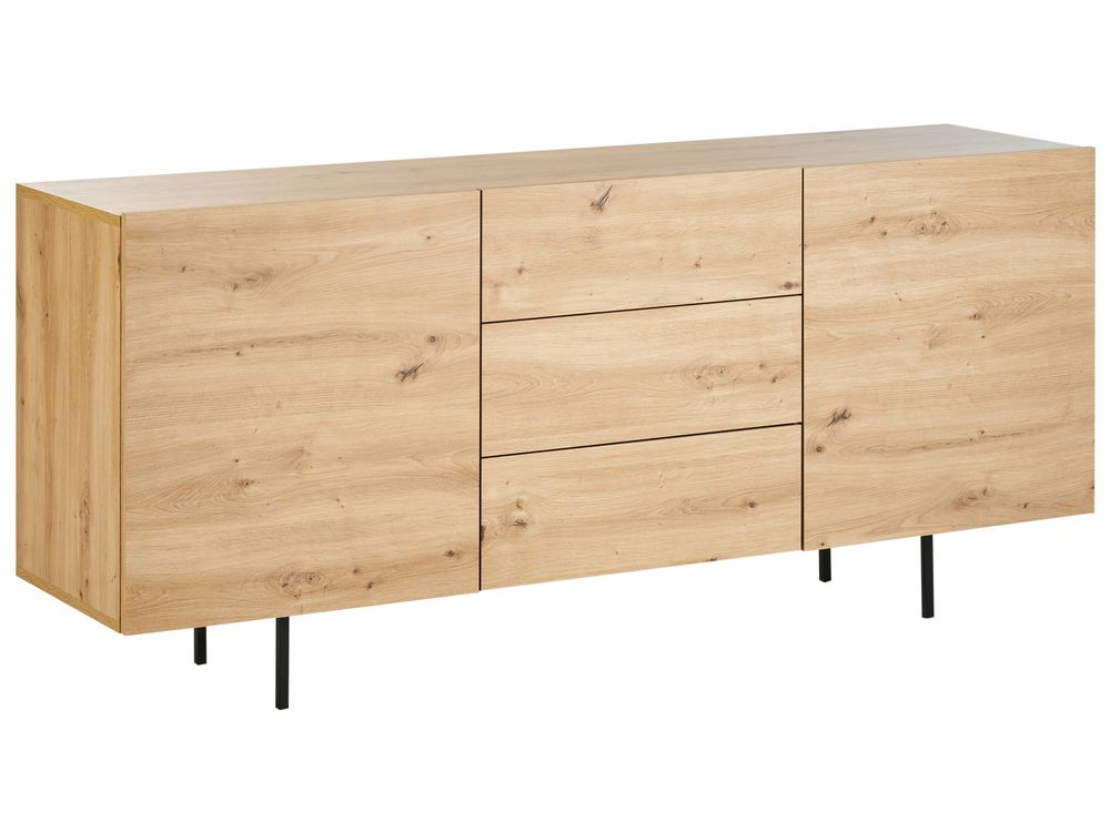 Kommode med 2 dører KENORA Lysebrun