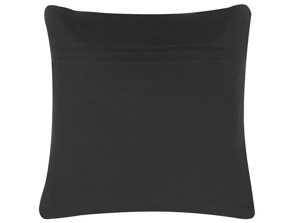 Throw Cushion PAIKA 45 x 45 cm Cotton Dark Grey Solid_755294