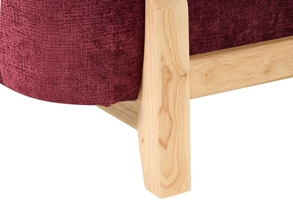 Sofa 3 Seater ALNOR Chenille Burgundy_1019097