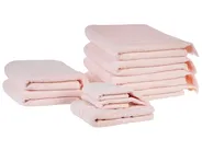 Set of 9 Towels ATIU Terry Cotton Pastel Pink_1067905