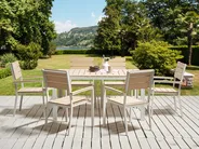 Garden Dining Set 6 Seater COMO Beige_884177