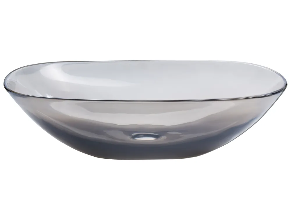 Countertop Basin MOENGO 540 x 360 mm Solid Surface Black_891672