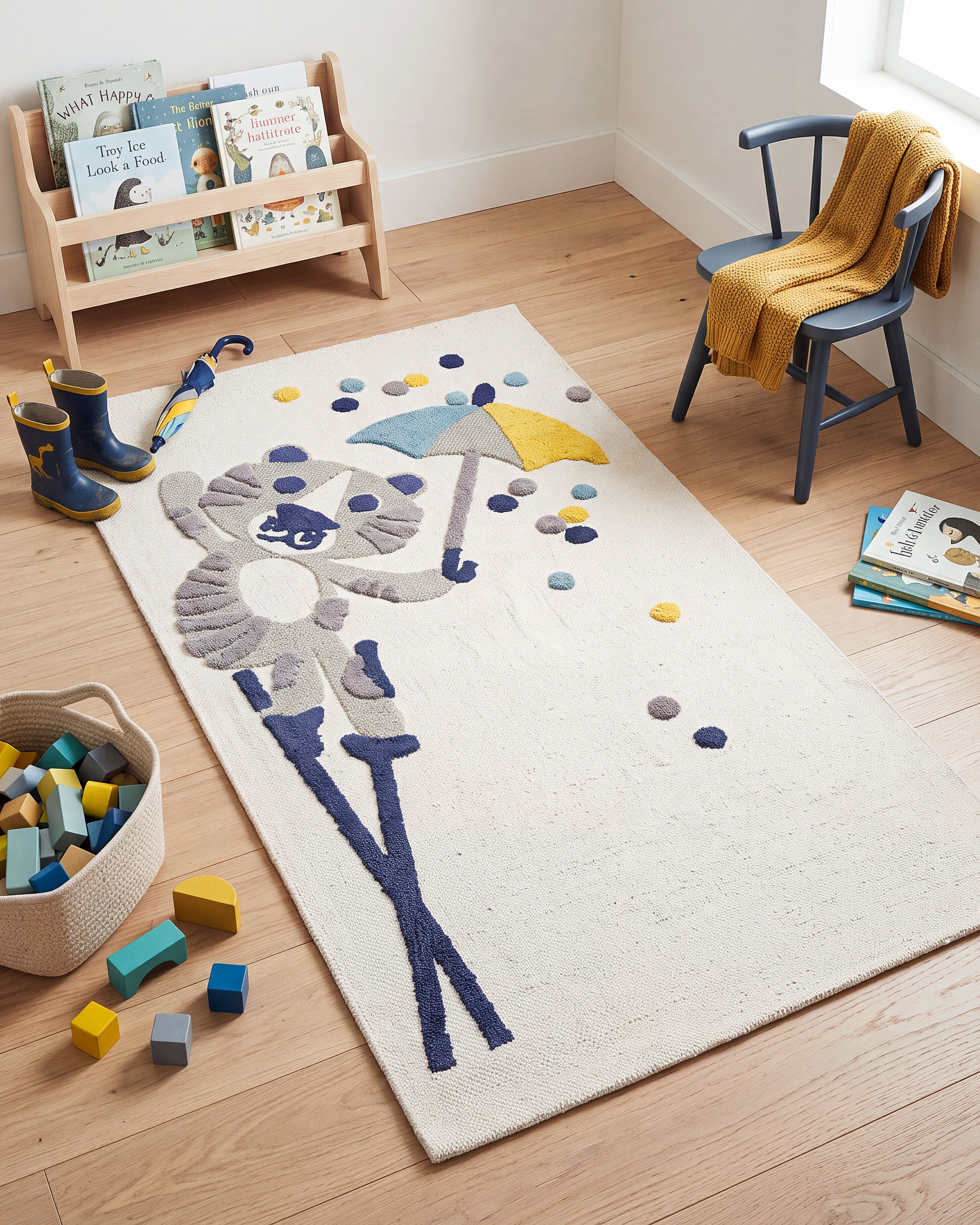 Barnmatta SINGKIL Flerfärgad 80 x 150 cm Bomull