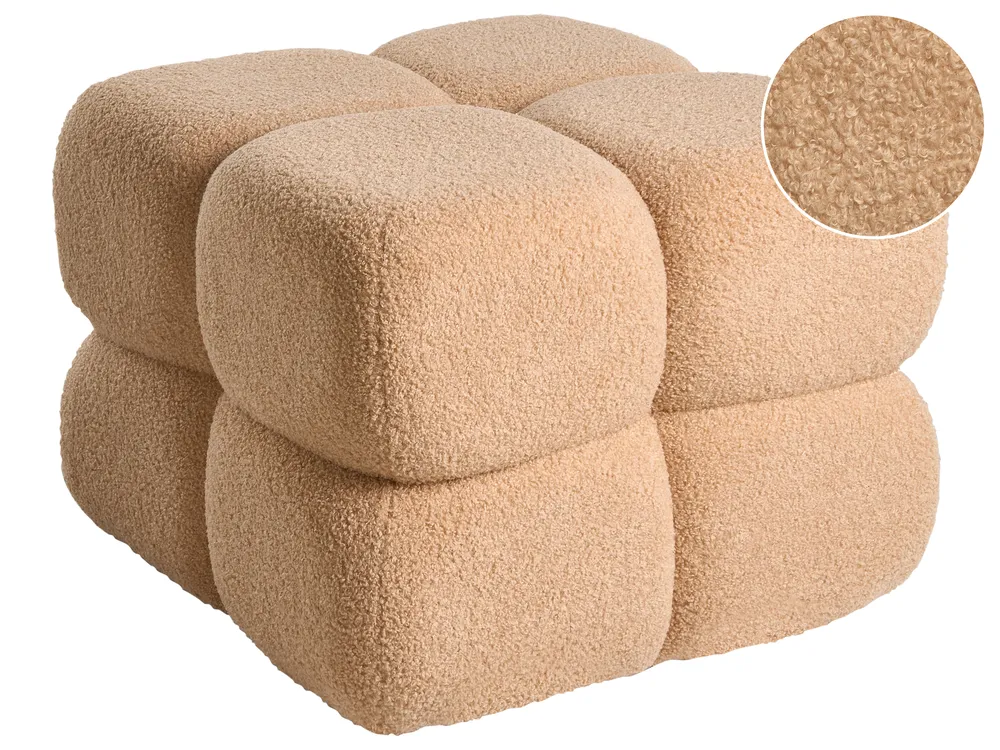Pouffe CALIENTE Boucle Beige_1069770