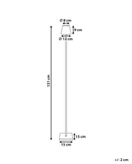 Wireless LED Floor Lamp GAVARRESA with Dimmer Metal Black_940562