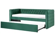 Trundle Bed Velvet GASSIN 90 x 200 cm (EU Single) Emerald Green_779275