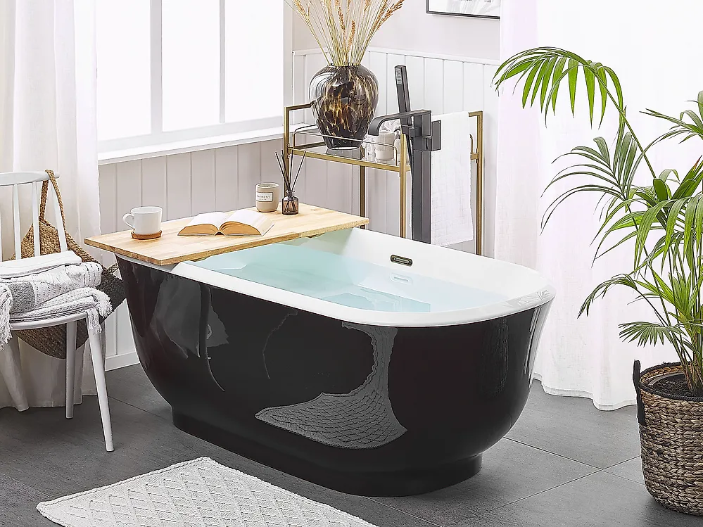Fristående badkar TESORO 1700 x 770 mm Svart_1183064