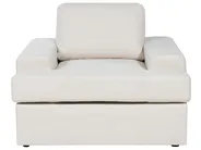 Living Room Set 4 Seater ALLA Fabric Light Beige_893955