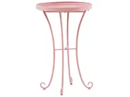 Garden Side Table CAVINIA 40 cm 40 cm Metal Pink_774632