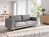 Sofa 3 Seater NIVALA Fabric Light Grey